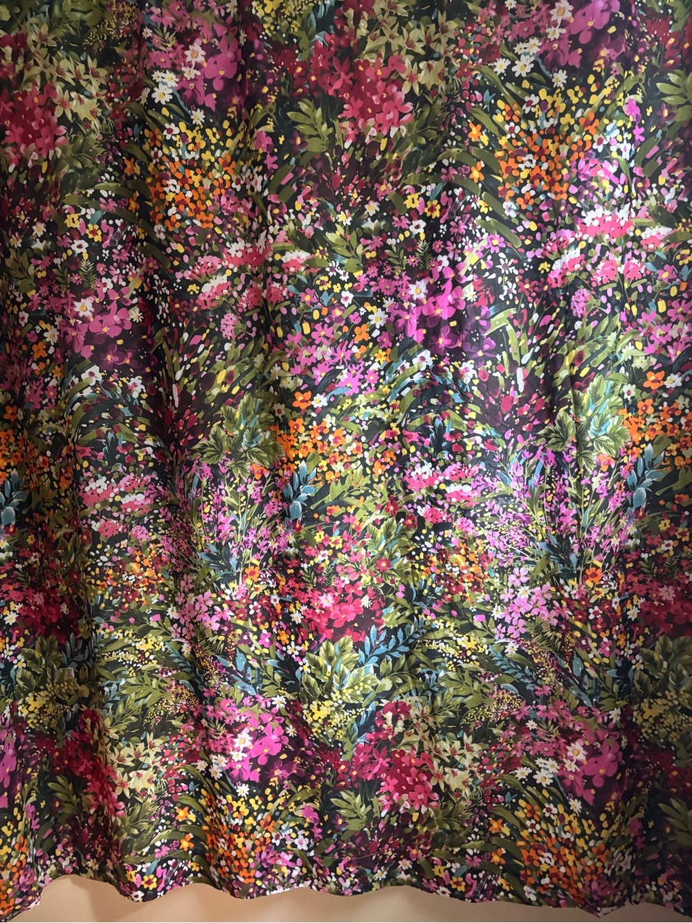 Levtex Home Basel Collection Cottagecore Boho Garden Floral Shower Curtain - Picture 4 of 4